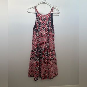 Vince Camuto Coral and Navy Dress